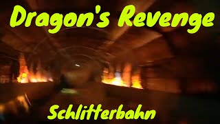 Dragons Revenge POV at Schlitterbahn full POV New Braunfels blaster Cedar Fair [upl. by Nalro862]