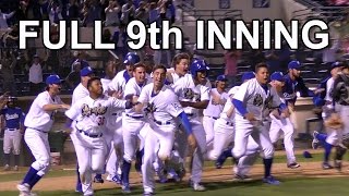 Full 9th Inning  Quakes stun Mavs to win Division [upl. by Akcirahs384]