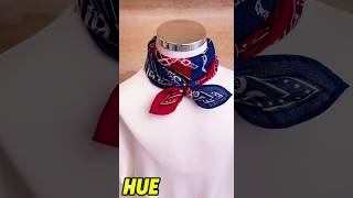 Easy stylish silk scarf Tie methods How to wear a scarf diy scarf shorts [upl. by Gwendolin]