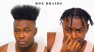 Mens Box Braids for Short Hair  High Top Hairstyle [upl. by Yordan]