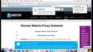 How to Increase browser Privacy Protection and Speed Mac OS X Firefox Ghostery [upl. by Anaimad]