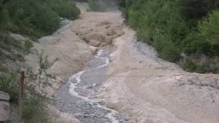 Illgraben 22072016  lave torrentielle Murgang debris flow [upl. by Anni]