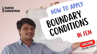 Boundary conditions in Finite Element Methods  Boundary conditions in Fem  Part03 [upl. by Ethbinium]