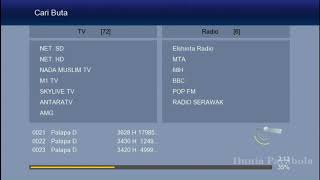 Mudah dan Cepat Mencari Siaran Tv Yang Hilang di Parabola di Tanaka T21 dan T22 Jurassic [upl. by Bette]