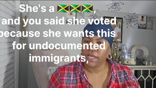 This her reason for voting undocumented immigrant she wants to send home 😳 [upl. by Lleznol189]