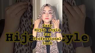 Easy amp Quick Hijab Style For Professional Look shorts hijabtutorial easy viralshort [upl. by Htevi]