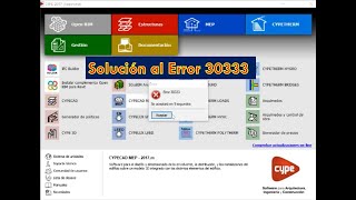 ¿Cómo solucionar el error 30333 en CypeCad [upl. by Petite]