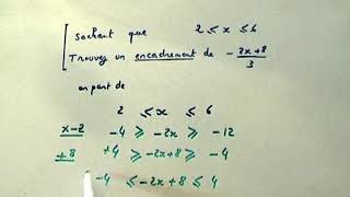 Fonction affine et encadrement MATHS SECONDE [upl. by Nyrb]