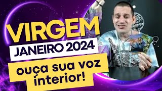 ♍Virgem Tarot  Janeiro 2024  🗝️✨a vitória é certa se você seguir a luz da sua consciência💡 [upl. by Follmer]