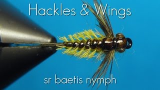 Fly Tying Baetis Nymph SR  Hackles amp Wings [upl. by Haim]