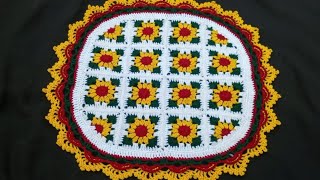 crochet thalposh rumal table mat sousplat placemats table cloth doily [upl. by Lusar628]