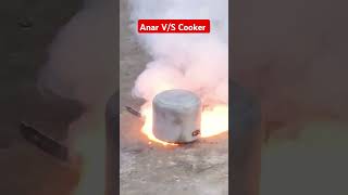 Anar testing vs cooker diwali2024 diwali shorts testing fireworks [upl. by Gnel796]