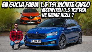 En Güçlü Skoda Fabia Monte Carlo  150 HPsi İle 13 TCeden Ne Kadar Hızlı   Yakıt  Paket  TEST [upl. by Naghem316]