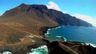 VOLANDO SOBRE CANARIAS  CARRETERA DE TENO A BUENAVISTA  TENERIFE [upl. by Nagorb442]