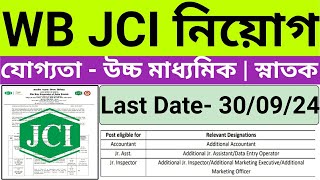 Jute corporation of india recruitment 2024  New recruitment 2024  New job vacancy 2024 [upl. by Whitver]