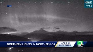 Did you catch them Northern lights visible in parts of Northern California on Thursday night [upl. by Aicilihp]