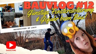 Bauvlog 12 Bohr Schock 😱  Tesa Fensterisolierung  Kirschbaum schneiden 🌸  Zwischenwand ziehen [upl. by Abbotsun]