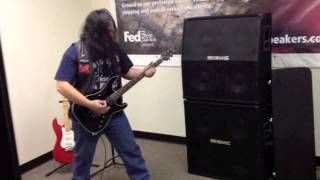 KreApR Lead Axe Man Roger quotDemonquot Darnell Seismic Audio 4x12 Guitar Cabinets Schecter Hellraiser [upl. by Mccall]