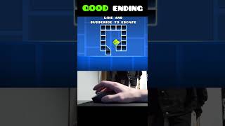 Geometry Dash Cube Trap GOOD Ending 😂 shorts [upl. by Sahcnip727]