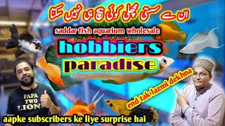 fish aquarium saddar  HOBBIERS Paradise saddar fish aquarium Karachi wholesale market 🐟🐠👌🐢 [upl. by Nalat]