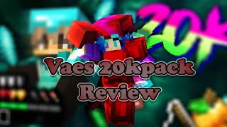 Vaes 20k pack reviewbest pack for minecraft 2021 [upl. by Hiasi]