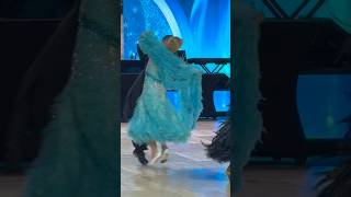 Quickstep time 🩵🩵🩵 ballroomdancesportquickstepdancecompetitiondancevideo [upl. by Khoury]