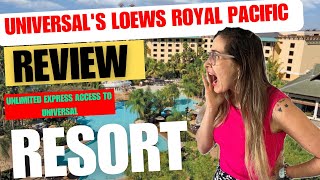 Universals Loews Royal Pacific Resort Review Close to Universal park with unlimited express ORLANDO [upl. by Acimak]