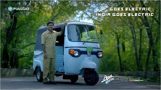 Piaggio Apé ECity  Apé goes electric India goes electric [upl. by Eizle]