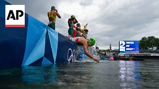 Would you swim in the Seine River Paris residents and Olympics visitors weigh in [upl. by Goodyear191]