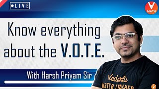 Know Everything About The VOTE  Vedantu Online Talent Exam  Harsh Priyam Sir  Vedantu Math [upl. by Elleron]