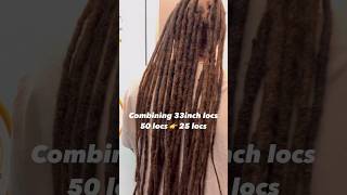 Combining 33inch natural locs 🔥 [upl. by Nevaed]