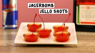 Jäger Bomb Jello Shots  Tipsy Bartender [upl. by Aslin]