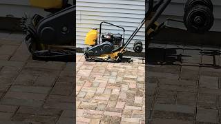 How to use Walker VP1340 Vibratory plate compactor without scratching pavers [upl. by Sharlene171]