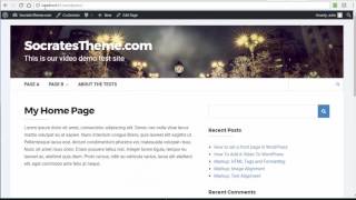 How to set a home page in Wordpress [upl. by Annaer975]