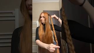 Ribbons amp braids are pure magic ✨🥰 hairstyle hairtok longhairstyle [upl. by Assirac]