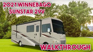 2021 Winnebago Sunstar 29V  Walkthrough [upl. by Gitt]