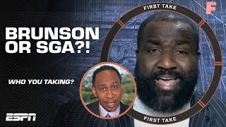 Would you take Jalen Brunson or Shai GilgeousAlexander 👉 Stephen A amp Perk DEBATE 🗣️  First Take [upl. by Sallyanne]