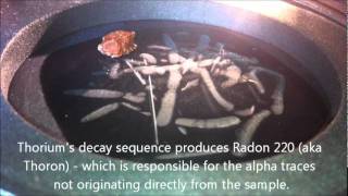 Uranium and Thorium Samples in Cloud Chamber [upl. by Tada]