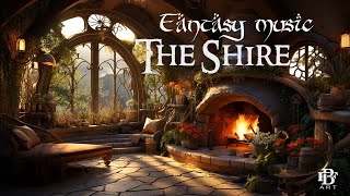 Cozy hobbit home The Shire Ambience amp Fantasy Music lordoftherings [upl. by Margalit44]