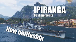 Ipiranga  best moments 1  World of Warships [upl. by Kermie]