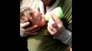 Moby wrap bottle feeding [upl. by Baugh]