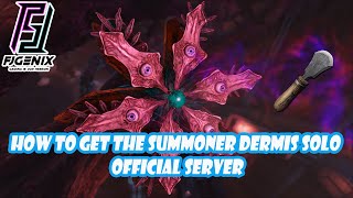 HOW TO GET THE SUMMONER DERMIS SOLO OFFICAIL SERVER [upl. by Obbard]