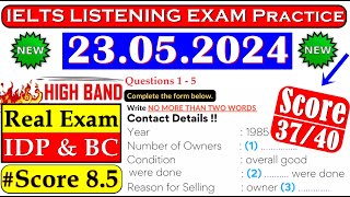 IELTS LISTENING PRACTICE TEST 2024 WITH ANSWERS  23052024 [upl. by Anytsirk]