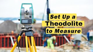 how to set up a theodolite instrument  Adjust Digital Theodolite  Temporary adjustment Theodolite [upl. by Glover]