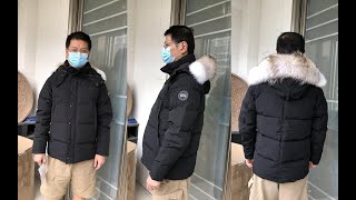 Canada Goose Wyndham Parka Black Label Try On Review [upl. by Elman53]