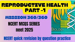 Reproductive health questionsclass 12th biology questionsncert revisionneet2025 [upl. by Eisaj873]