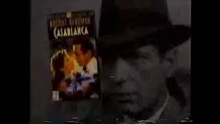 Casablanca VHS Release Ad 1 1992 low quality [upl. by Tilla]