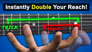 Reach MORE Frets Instantly Using this SIMPLE Trick any hand size [upl. by Aicilec]