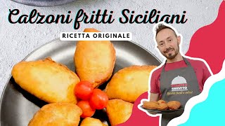 Calzoni fritti Siciliani ricetta originale  I classici della rosticceria Siciliana  SECONDI PIATTI [upl. by Etnoid]