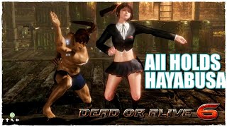 All Holds Hayabusa  DEAD OR ALIVE 6 [upl. by Yrok317]